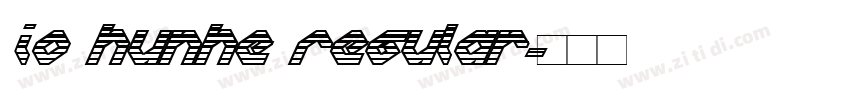io hunhe Regular字体转换